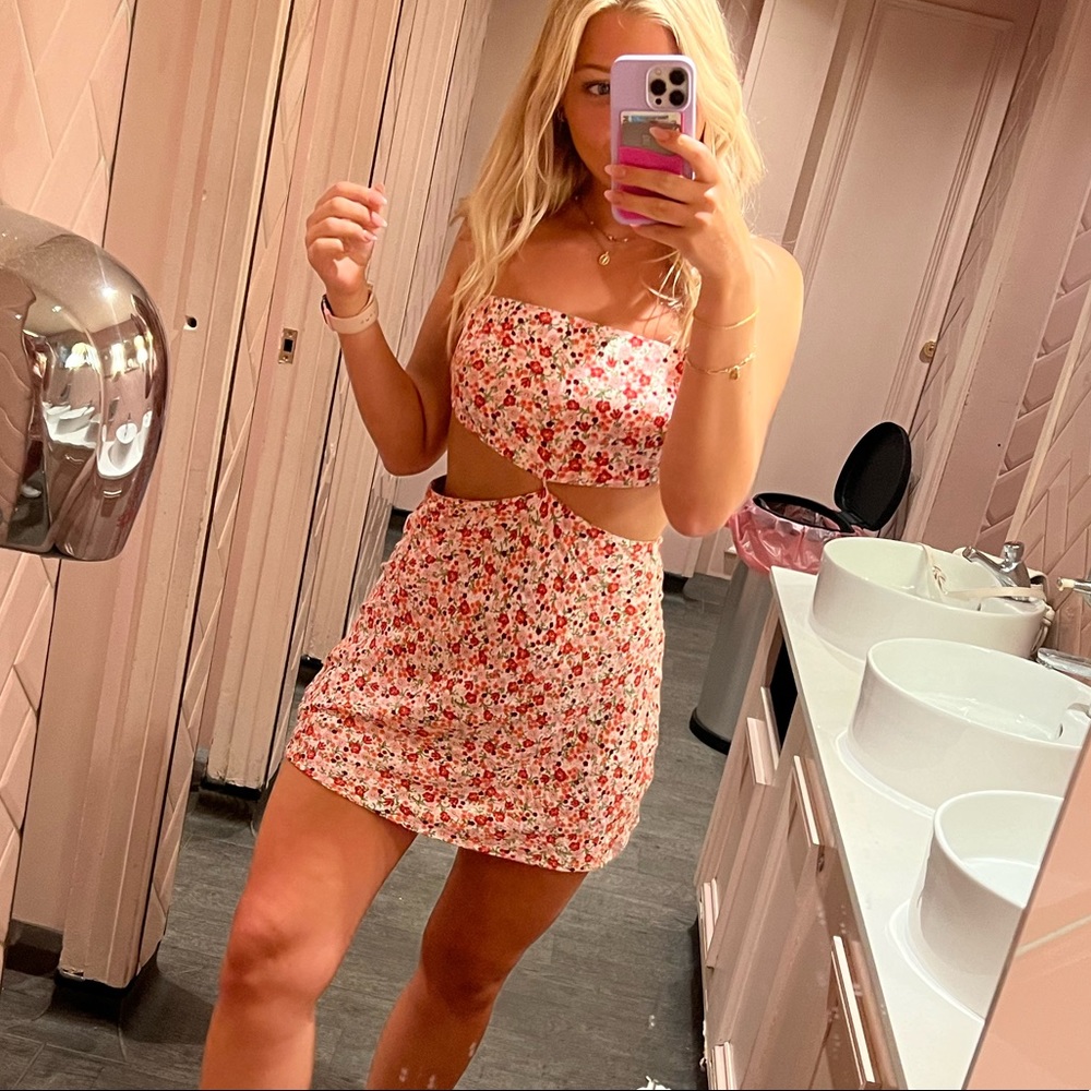 Cut Out Mini Dress